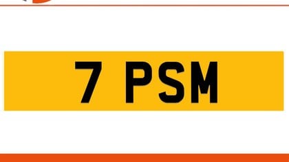 7 PSM Private Number Plate On DVLA Retention Ready To Go