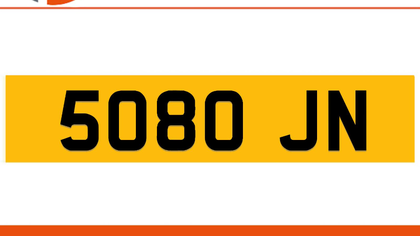 5080 JN Private Number Plate On DVLA Retention Ready To Go