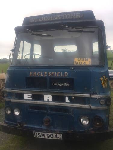 1970 ERF Running chassis cab, no body In vendita