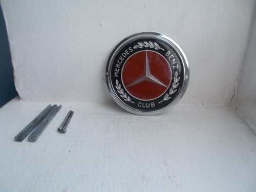 1950 MERCEDES BENZ MEMBERS CLUB CAR GRILLE BADGE EXCELLENT SOLD