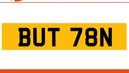 BUT 78N BUTTON Private Number Plate On DVLA Retention Ready