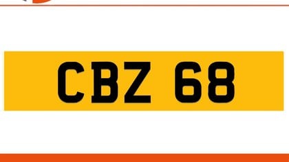 CBZ 68 Private Number Plate On DVLA Retention Ready To Go