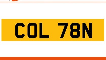 COL 78N COLTON Private Number Plate On DVLA Retention Ready