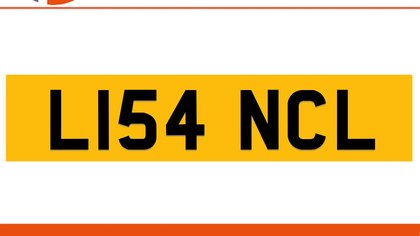 L154 NCL LISA Private Number Plate On DVLA Retention Ready