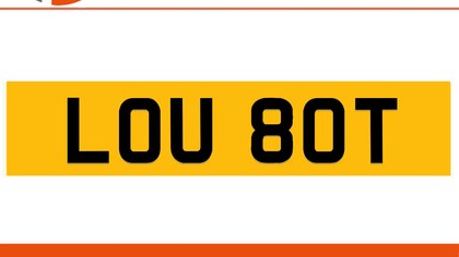 LOU 80T LOUISE Private Number Plate On DVLA Retention Ready