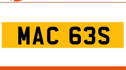 MAC 63S MACDONALD Private Number Plate On DVLA Retention