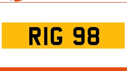 RIG 98 Private Number Plate On DVLA Retention Ready To Go