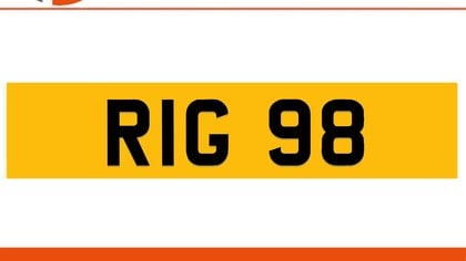 RIG 98 Private Number Plate On DVLA Retention Ready To Go