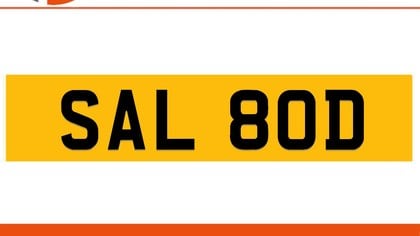 SAL 80D SALLY Private Number Plate On DVLA Retention Ready