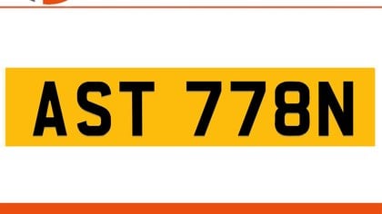 AST 778N ASTON Private Number Plate On DVLA Retention Ready