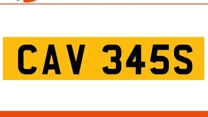 CAV 345S Private Number Plate On DVLA Retention Ready To Go