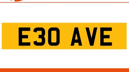 E30 AVE DAVE Private Number Plate On DVLA Retention Ready