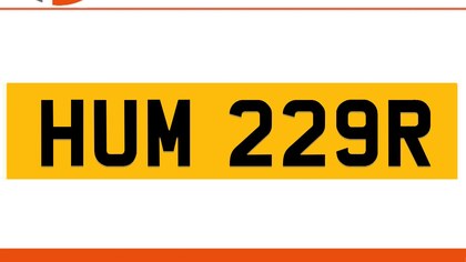 HUM 229R HUMZAR Private Number Plate On DVLA Retention Ready