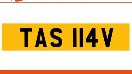 TAS 114V TASHA V Private Number Plate On DVLA Retention