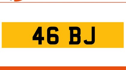 46 BJ Private Number Plate On DVLA Retention Ready To Go