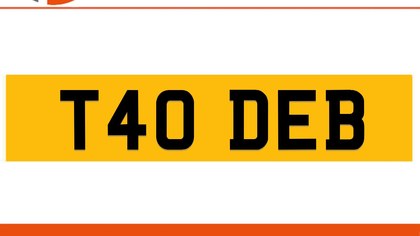 T40 DEB DEBBIE Private Number Plate On DVLA Retention Ready