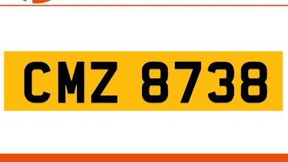 CMZ 8738 Private Number Plate On DVLA Retention Ready To Go