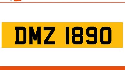 DMZ 1890 Private Number Plate On DVLA Retention Ready To Go