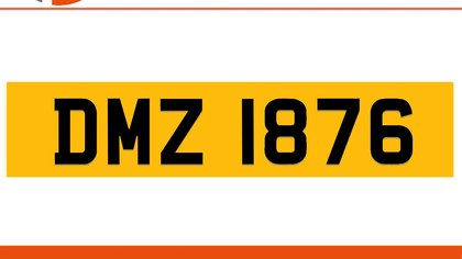 DMZ 1876 Private Number Plate On DVLA Retention Ready To Go