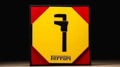 Ferrari Service illuminated sign
