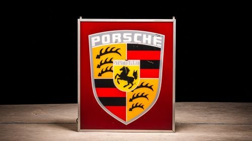 Picture of 1960 Porsche illuminated sign - For Sale
