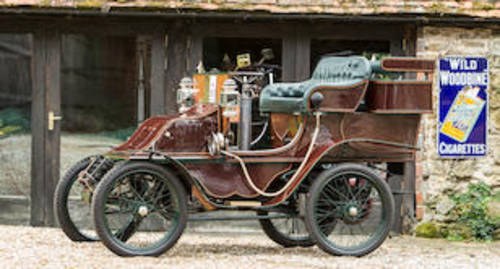 1901 INTERNATIONAL CHARETTE 6HP SINGLE-CYLINDER FOUR-SEAT For Sale by Auction