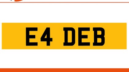 E4 DEB Private Number Plate On DVLA Retention Ready To Go