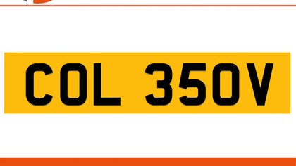 COL 350V Private Number Plate On DVLA Retention Ready To Go