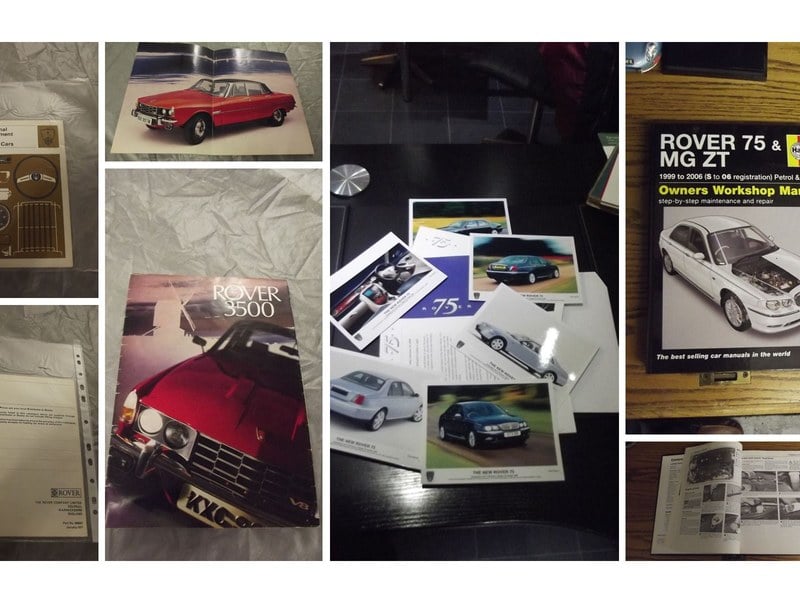 ROVERS RANGE ROVER AND 3.5 BROCHURES AND MANUALS