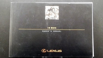LEXUS 255    lexus IS2000 owners handbook