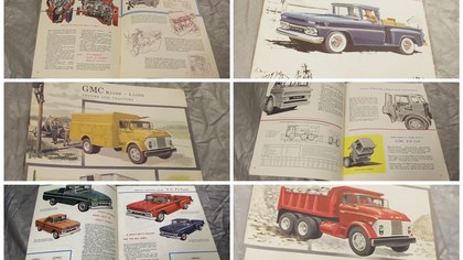 GMC great collection original borchures trucks etc