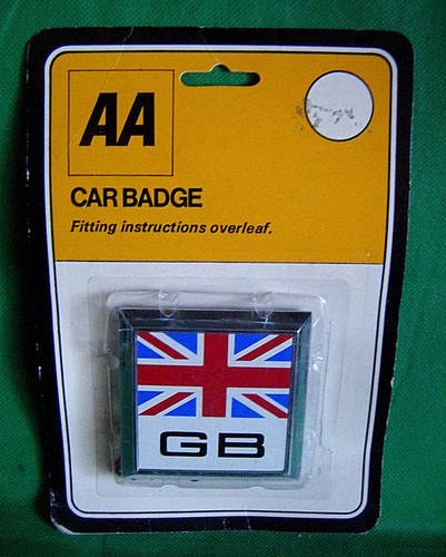 1970 AA   GB CAR BADGE UNUSED STILL IN PACKET For Sale