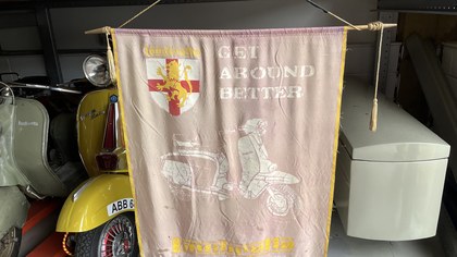 1964c Original Lambretta dealers shop banner
