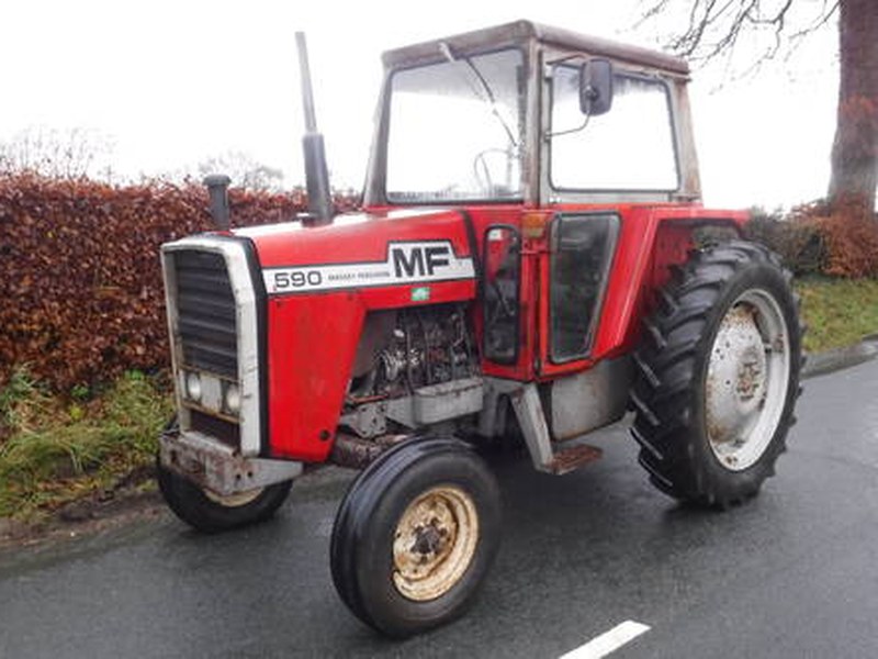MF590 MUTIPOWER VERY SOLID ORIGINAL TRACTOR SEE VID CAN DROP