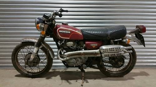 1977 HONDA CL350 STREET SCRAMBLER PROJECT ORIGINAL UK BIKE VENDUTO