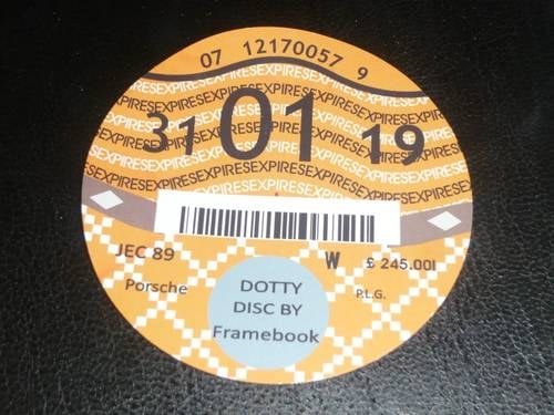 2019 Road Tax Disc. SOLD