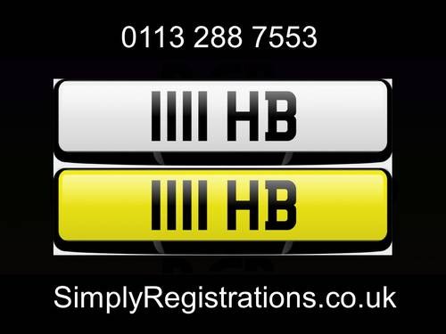 1111 HB - Private Number Plate SOLD