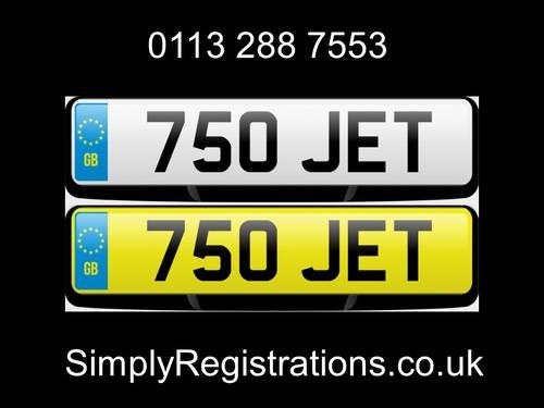 750 JET - Private Number Plate SOLD