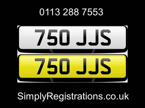750 JJS - Private Number Plate VENDUTO