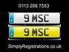 9 MSC - Private Number Plate SOLD
