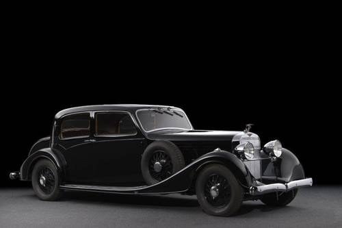 1937 Hispano Suiza K6 berline sans montants Vanvooren In vendita all'asta