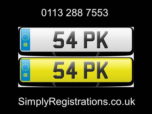 54 PK - Private Number Plate SOLD