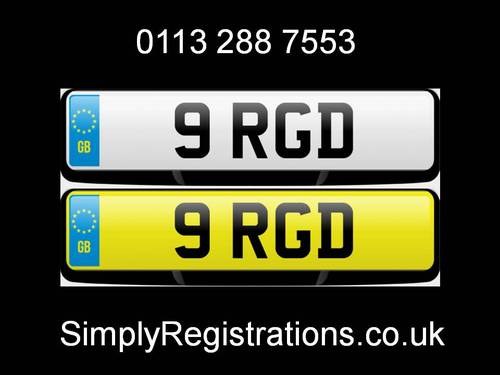 9 RGD - Private Number Plate VENDUTO