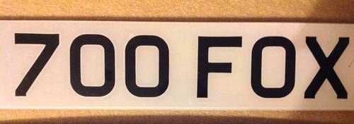 CHERISHED PLATE  700 FOX For Sale