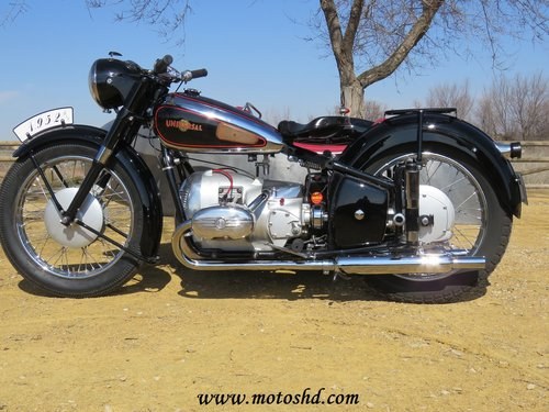 Universal B 50 with sidecar from 1952 For Sale