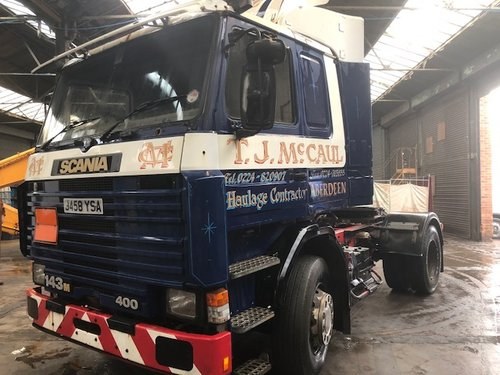 1991 SCANIA R143M 40 D 4 X2 TRACTOR UNIT For Sale