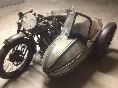 1926 moto sidecar vintage VENDU