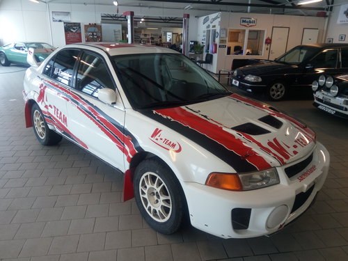 Mitsubishi Lacer Evo V rally car. In vendita