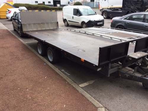 IFOR Williams Tilting Bed Beaver Tail Tandem Axle Trailer For Sale by Auction